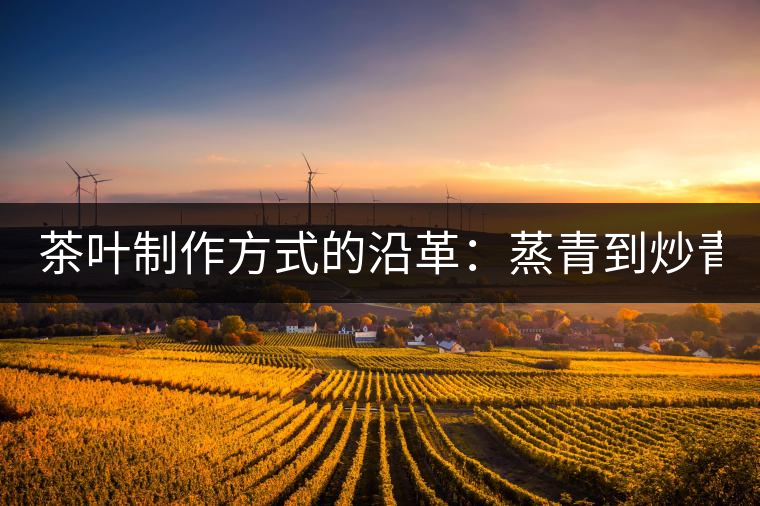 茶葉制作方式的沿革：蒸青到炒青！