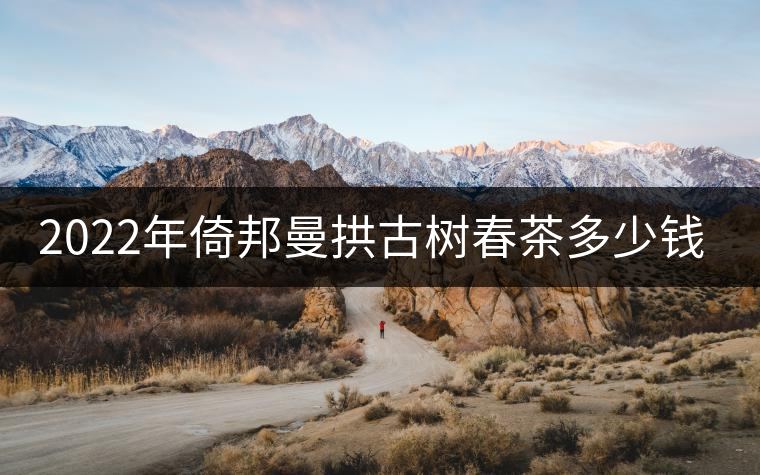 2022年倚邦曼拱古樹春茶多少錢一公斤？