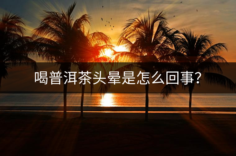 喝普洱茶頭暈是怎么回事？