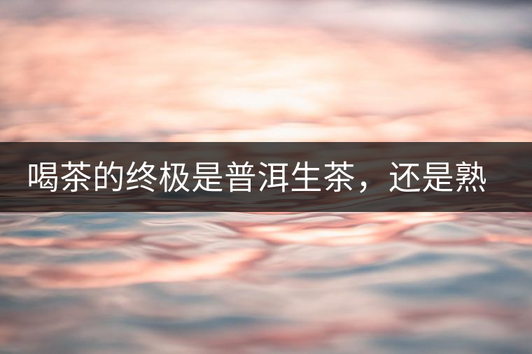 喝茶的終極是普洱生茶，還是熟茶？