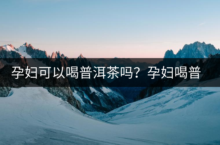 孕婦可以喝普洱茶嗎？孕婦喝普洱茶如何沖泡