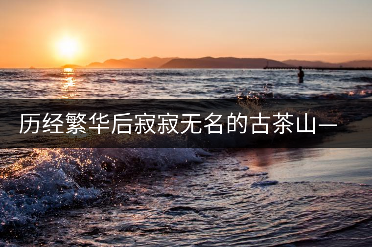 歷經(jīng)繁華后寂寂無名的古茶山——莽枝 歷經(jīng)繁華后寂寂無名的古茶山——莽枝