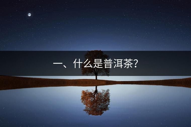 一、什么是普洱茶？
