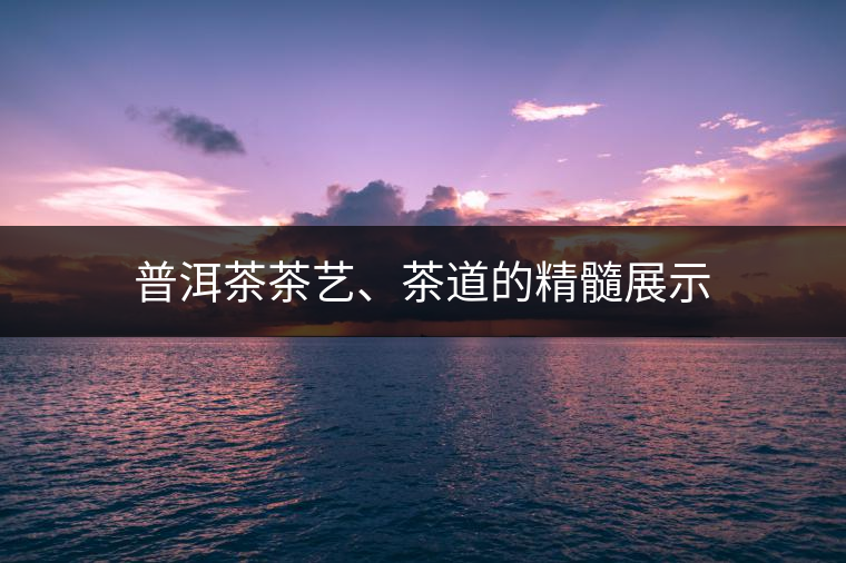 普洱茶茶藝、茶道的精髓展示