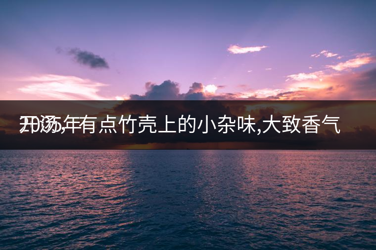 2005年
開湯，有點竹殼上的小雜味,大致香氣都可以。